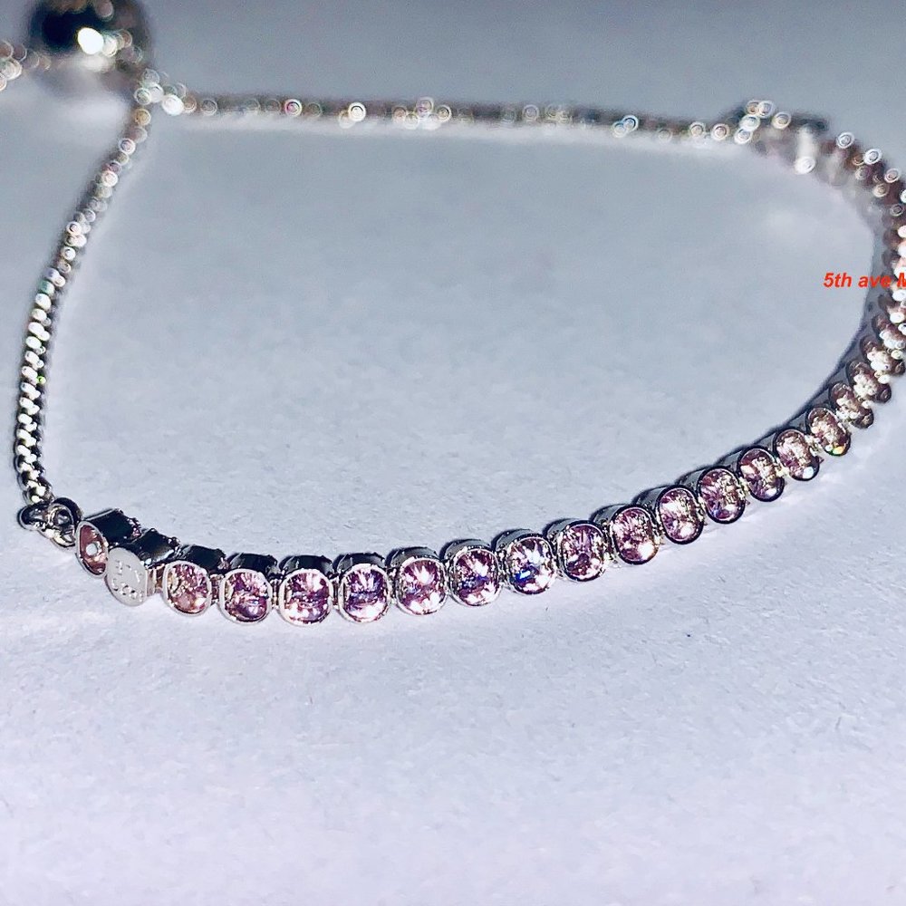 Pandora Sparkling Slider Tennis Bracelet PINK